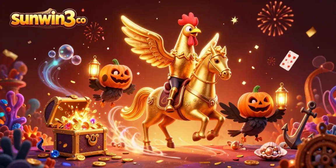 Experience thrilling wins at sunwin3 co with a vibrant casino scene filled with gold and games.