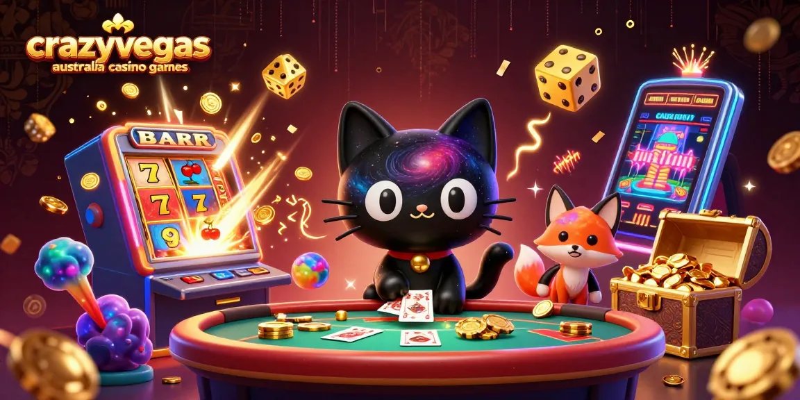 Experience the excitement of crazyvegas australia casino games with vibrant characters and dynamic casino elements.